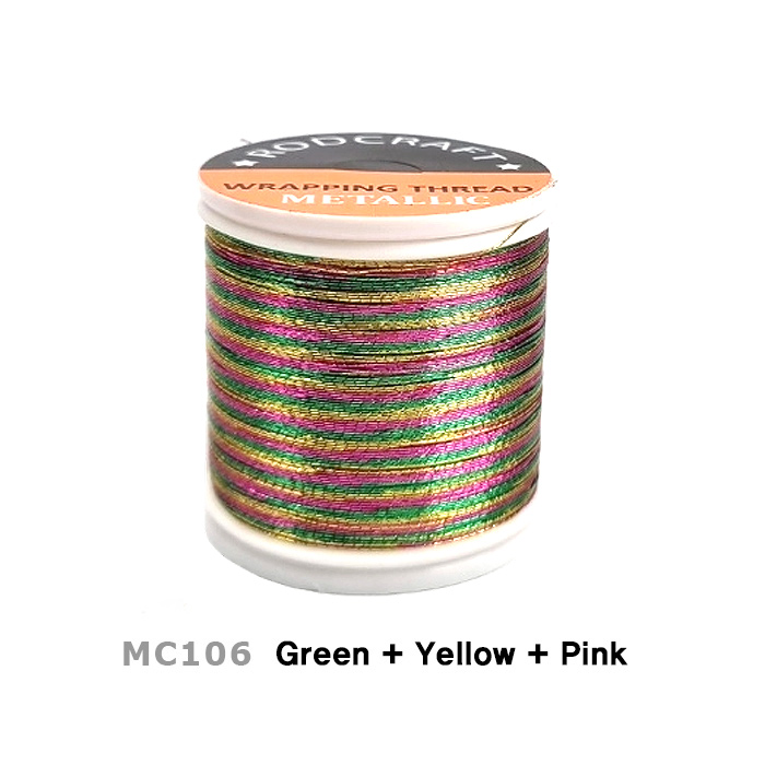 Multi Color Metallic Thread (MC) - A Size, 100yd – Duri Fishing